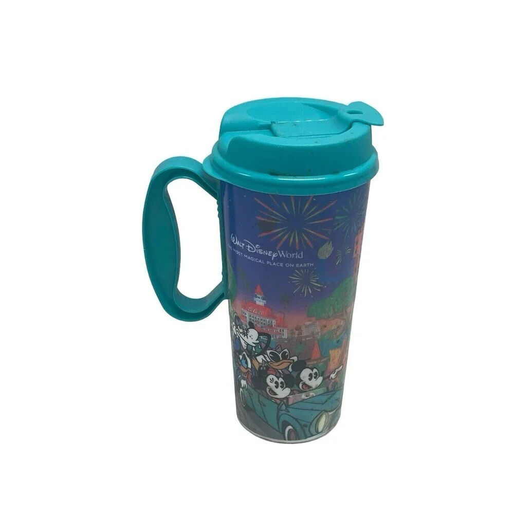 2024 Walt Disney World Resort Reusable Refillable Mug Mickey & Friends- BLUE